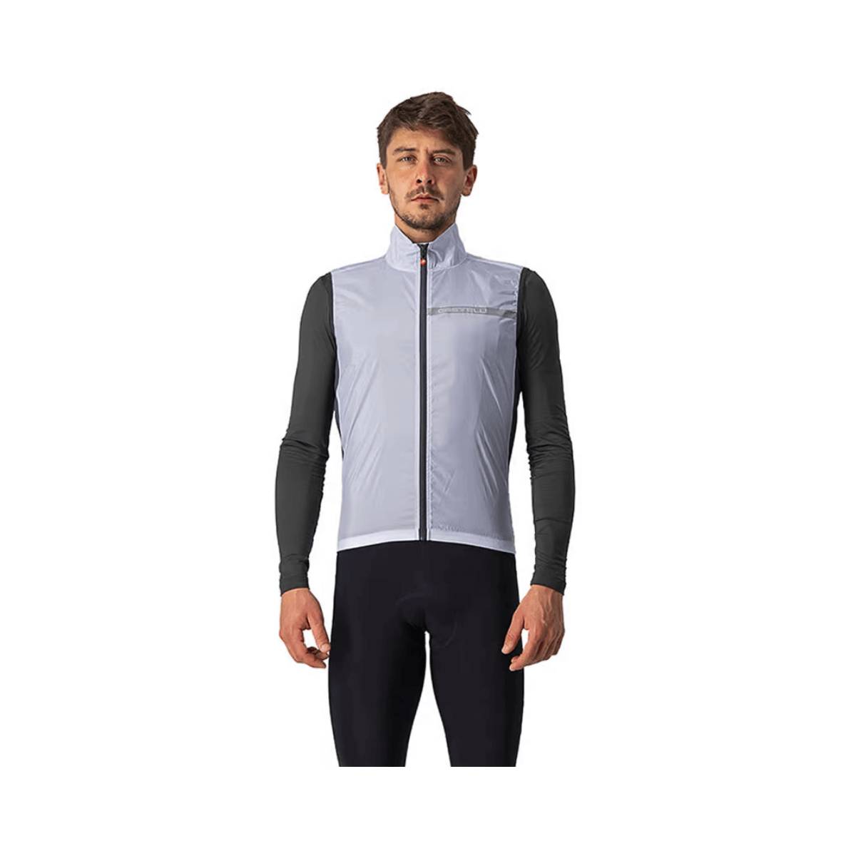 Gilet Antivento Castelli Squadra Stretch Grigio Scuro - Taglia L