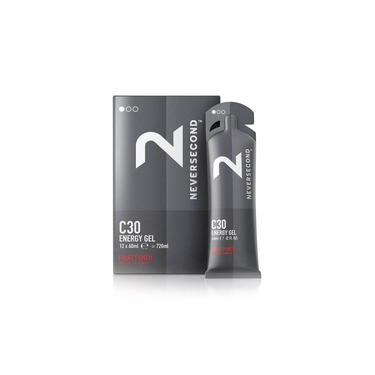 Gel Energetico Neversecond C30 Fruit Punch - Scatola da 12 Unità