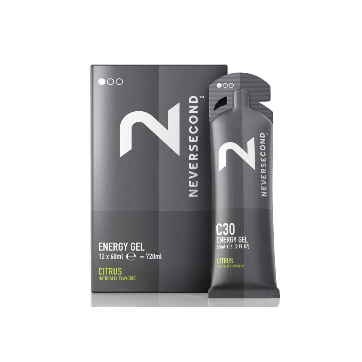 Gel Energetico Neversecond C30 Agrumi – Scatola da 12 Unità (60 ml)
