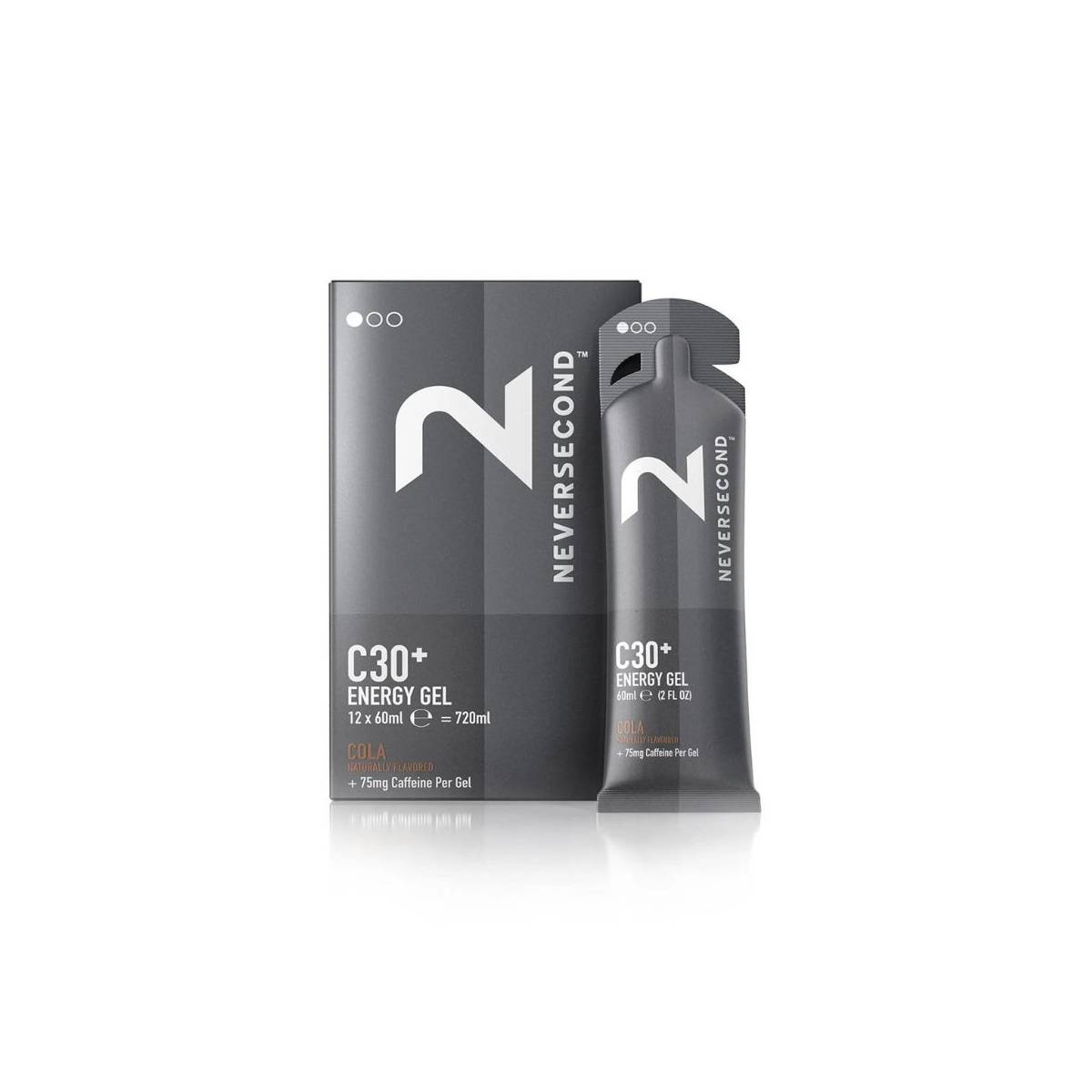 Gel Energetico Neversecond C30+ Cola 75mg Caffeina – Scatola 12 Unità
