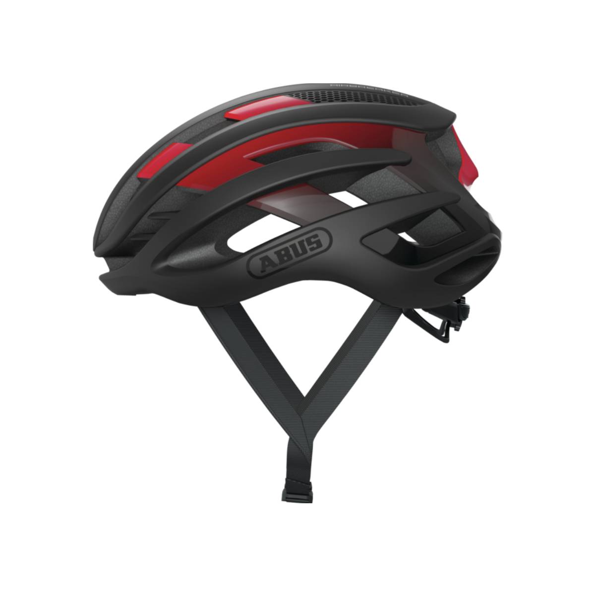 Casco Abus AirBreaker Nero Rosso, Taglia M: 52-58