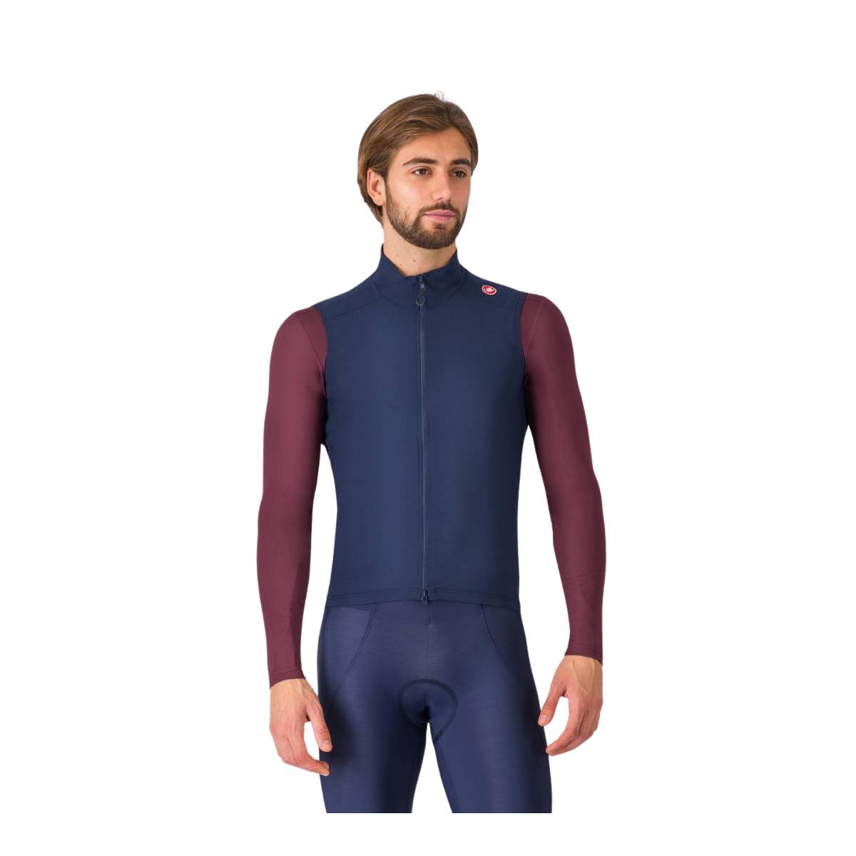 Gilet Castelli Espresso Blu - Taglia L