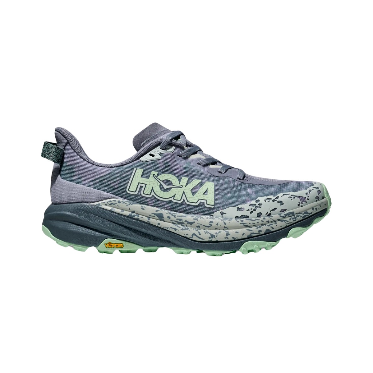 Scarpe Hoka Speedgoat 6 Grigio Verde SS25 Donna, Taglia EU 42