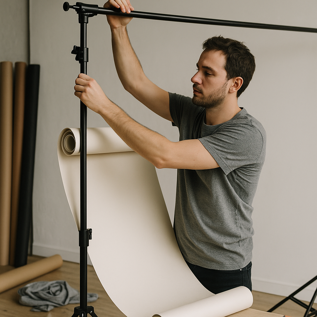 Fondali fotografici: materiali e montaggio