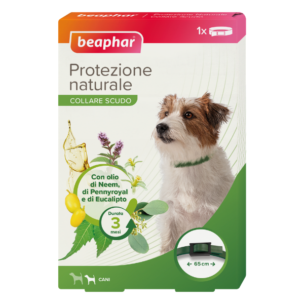 Beaphar Collare Protettivo Naturale per Cani - 65 cm - Antiparassitario