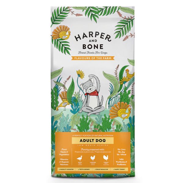 Harper and Bone Adult Medium/Large Flavours of the Farm - 12 Kg - Spedizione Gratuita a Partire da 39€