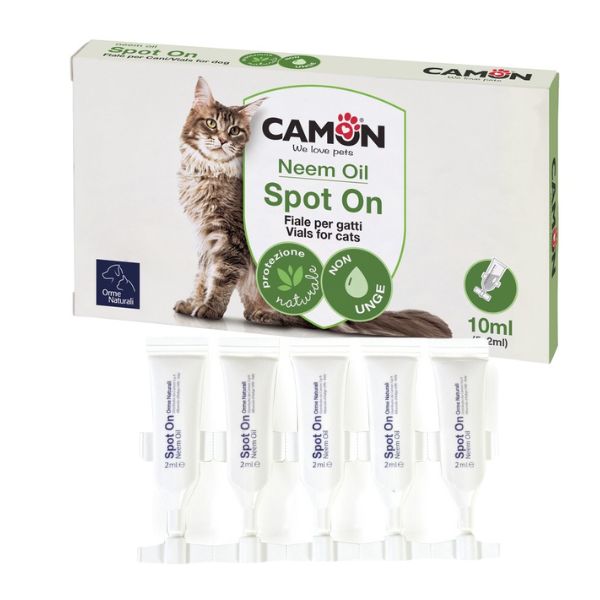 Orme Naturali Fiale Spot On per Gatti - 5 Pipette - 2,0 ml - Antiparassitario per Felini - Spedizione Gratuita da 39€