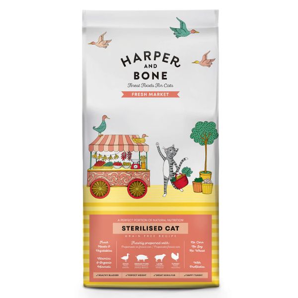 Harper and Bone Sterilised Cat Grain Free Fresh market - 5 Kg - SPEDIZIONE GRATIS DA 39€