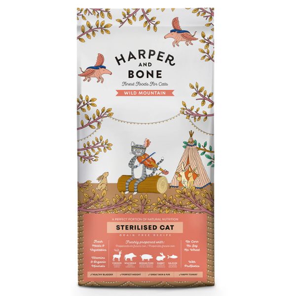 Harper and Bone Sterilised Cat Grain Free Wild mountain - 5 Kg - SPEDIZIONE GRATIS DA 39€