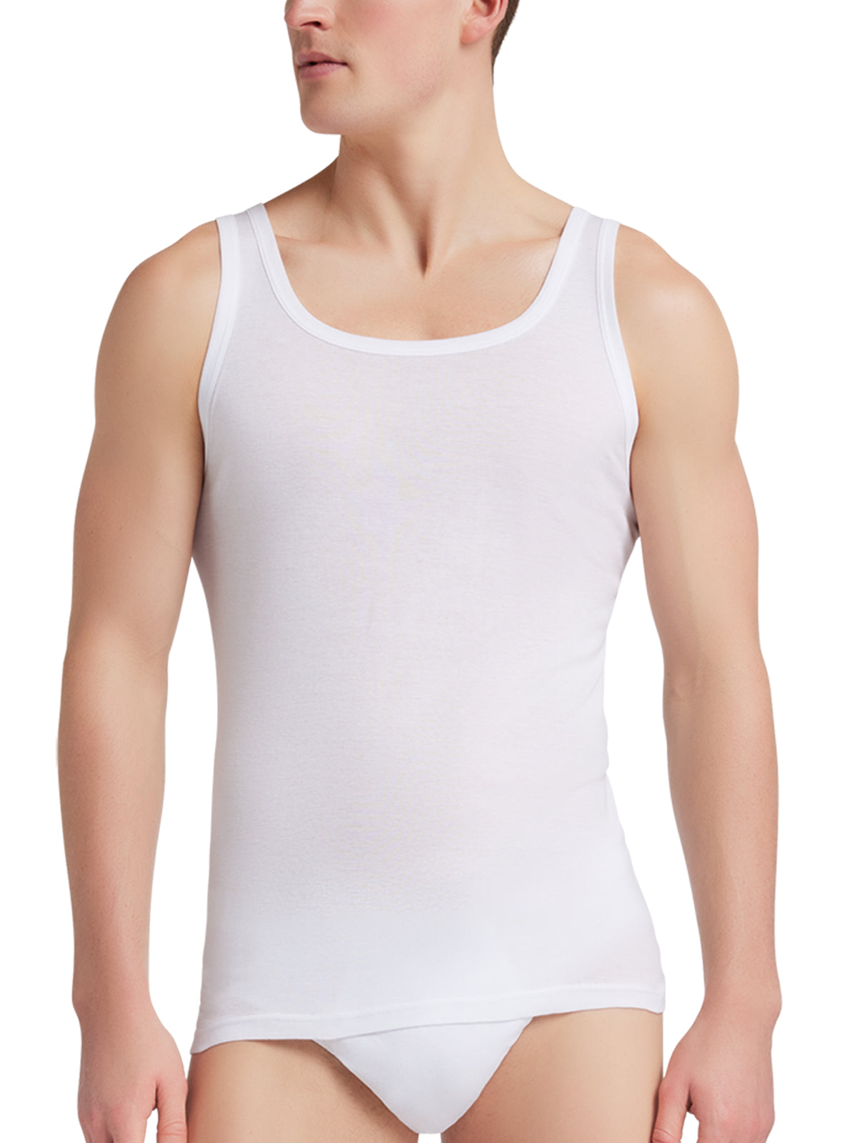 Canotta spalla larga uomo ARIA, 100% cotone SUPIMA