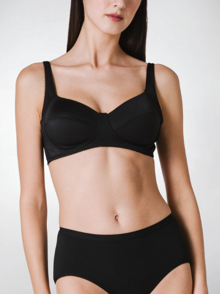 Reggiseno strutturato senza ferretto coppa C ROSA, microfibra