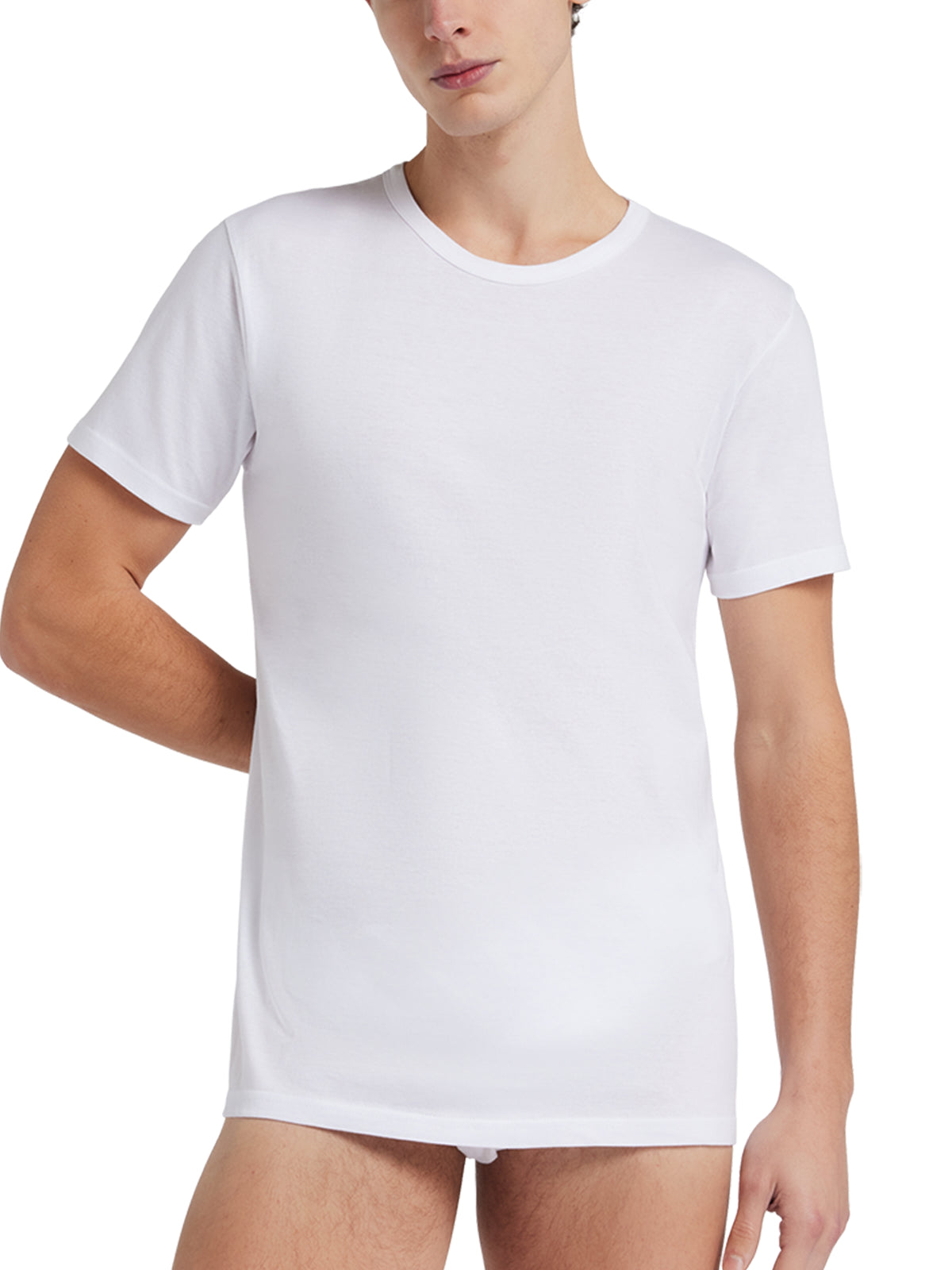 Risparmio: Pack 3 T-Shirts girocollo manica corta uomo, cotone