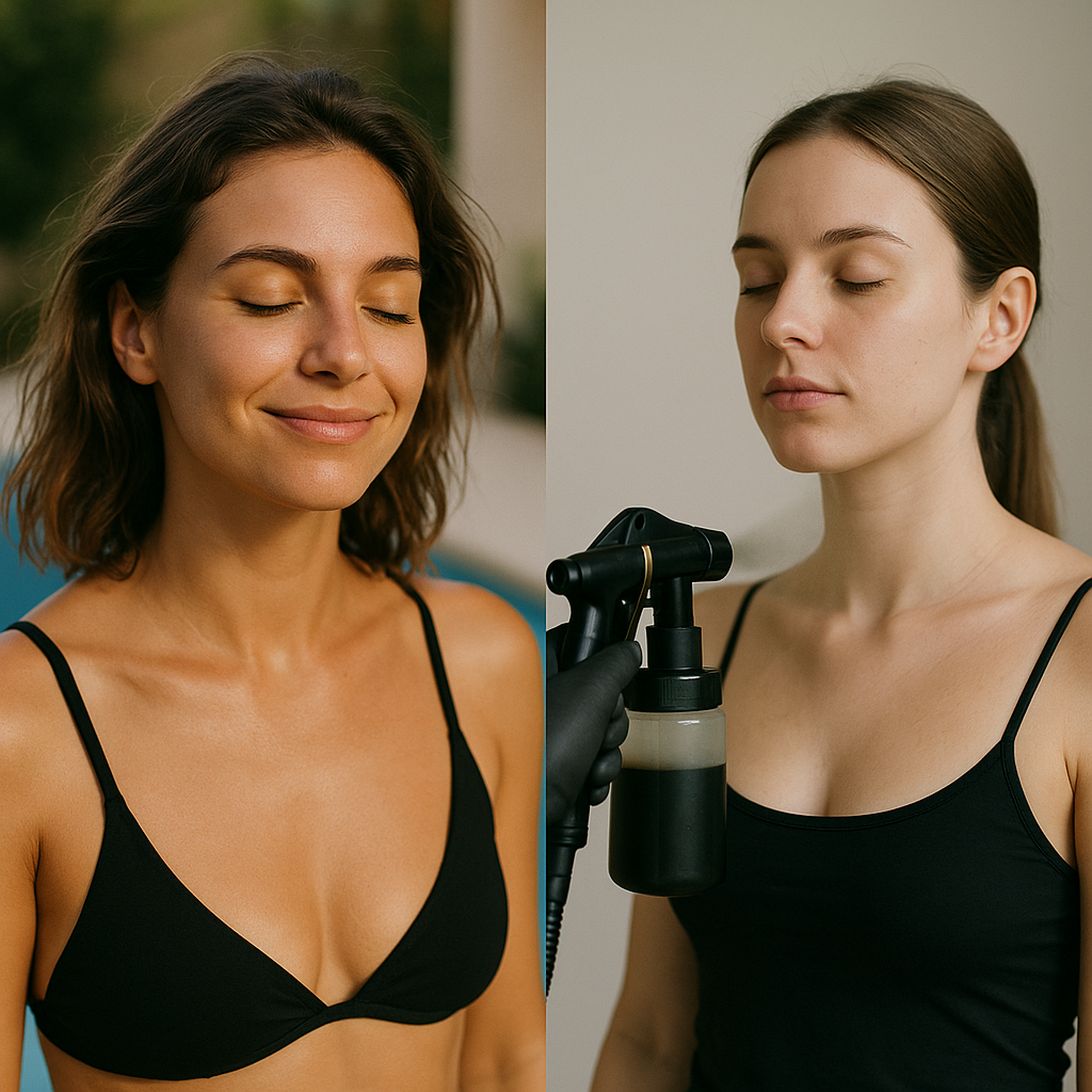 Vantaggi dell'abbronzatura spray rispetto al sole