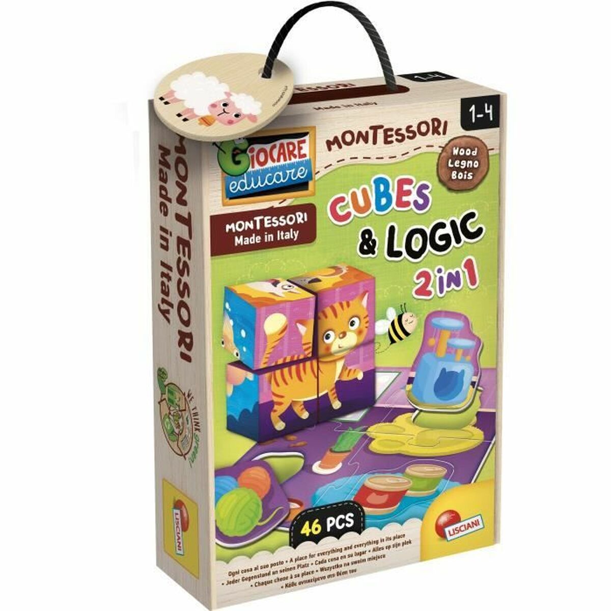 Game educativo Lisciani Giochi Cubes & Logic 2 In1 (FR)