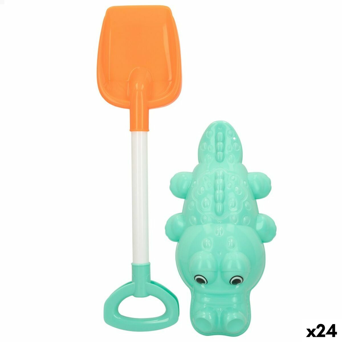 Set di giocattoli per il mare Colorbaby 2 Pezzi Coccodrillo Pala polip