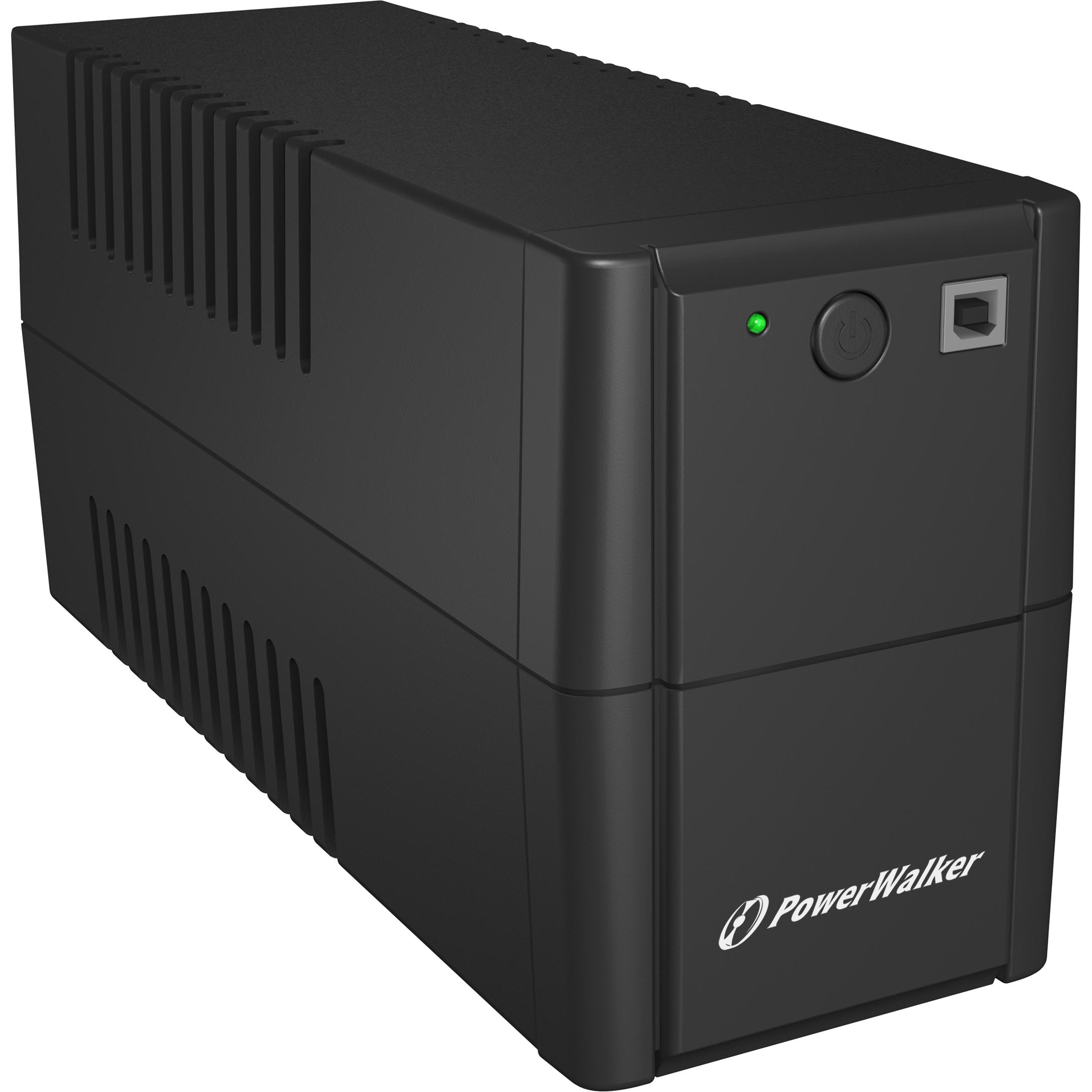 Powerwalker VI 650 SH Schuko 650VA / 360W UPS Line-Interactive Torre AVR HID (650 VA, 360 W, Interattivo linea UPS), UPS