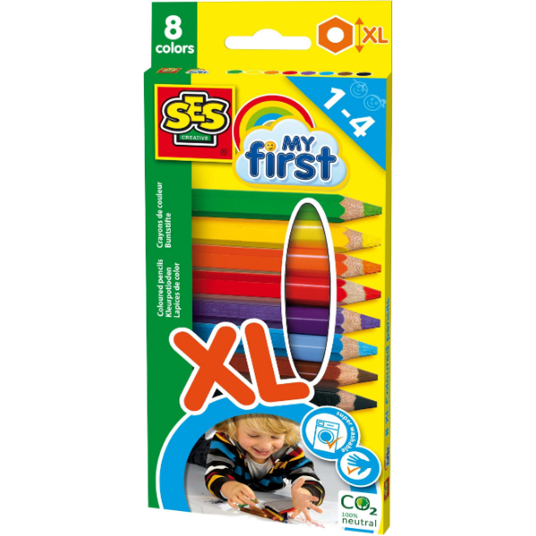 Ses, Pastelli, La mia prima matita colorata (Multicolore, 8 x)