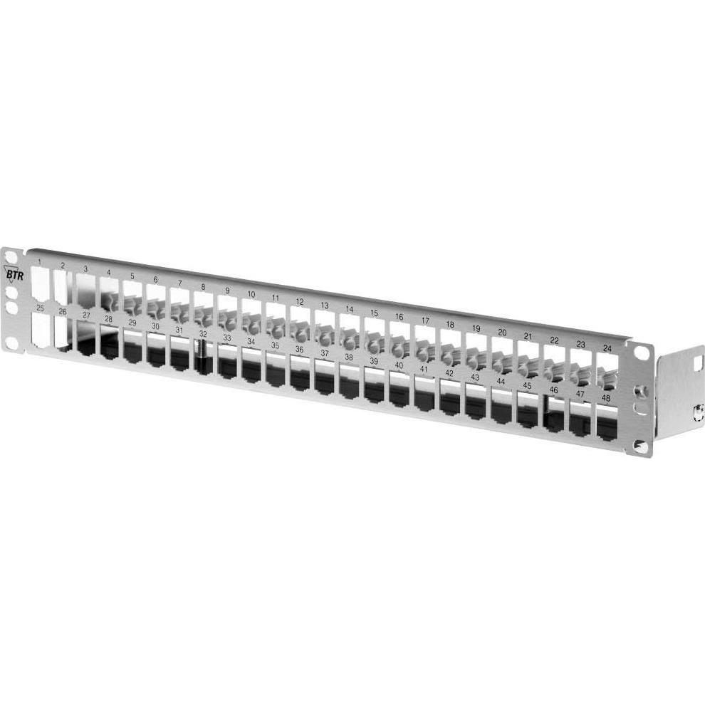 Metz Connect BTR E-DAT rack per moduli 48pcs 1.5U in acciaio inox per 48 moduli schermati singolarmente Ede..., Accessori per server, Argento