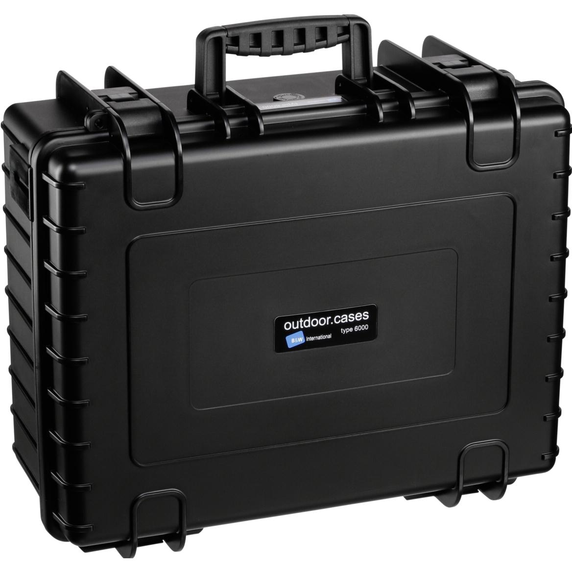 B&W International Custodia per elicottero tipo 6000/B con intarsio GoPro Karma (Custodia per drone), Borsa per droni RC, Nero