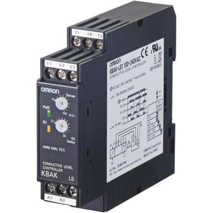 Omron Industrial Automation Relè di monitoraggio 22.5mm da 10k a 100k Ohm, Relais