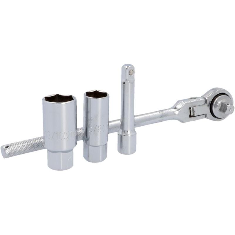 Unitec: Set Utensili Autofficina per Candele 3/8" 5/8" 21mm