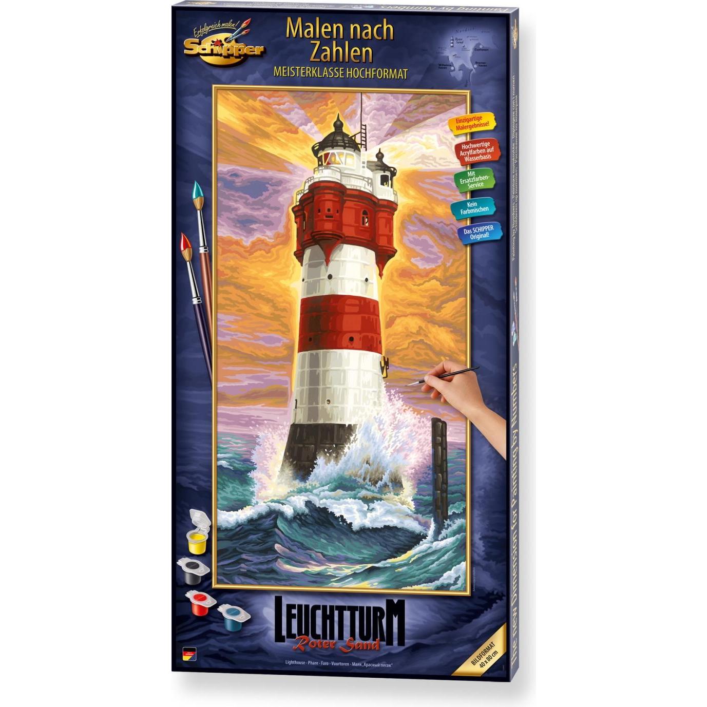 Schipper Faro di sabbia rossa MNZ - Un'Icona del Mare del Nord