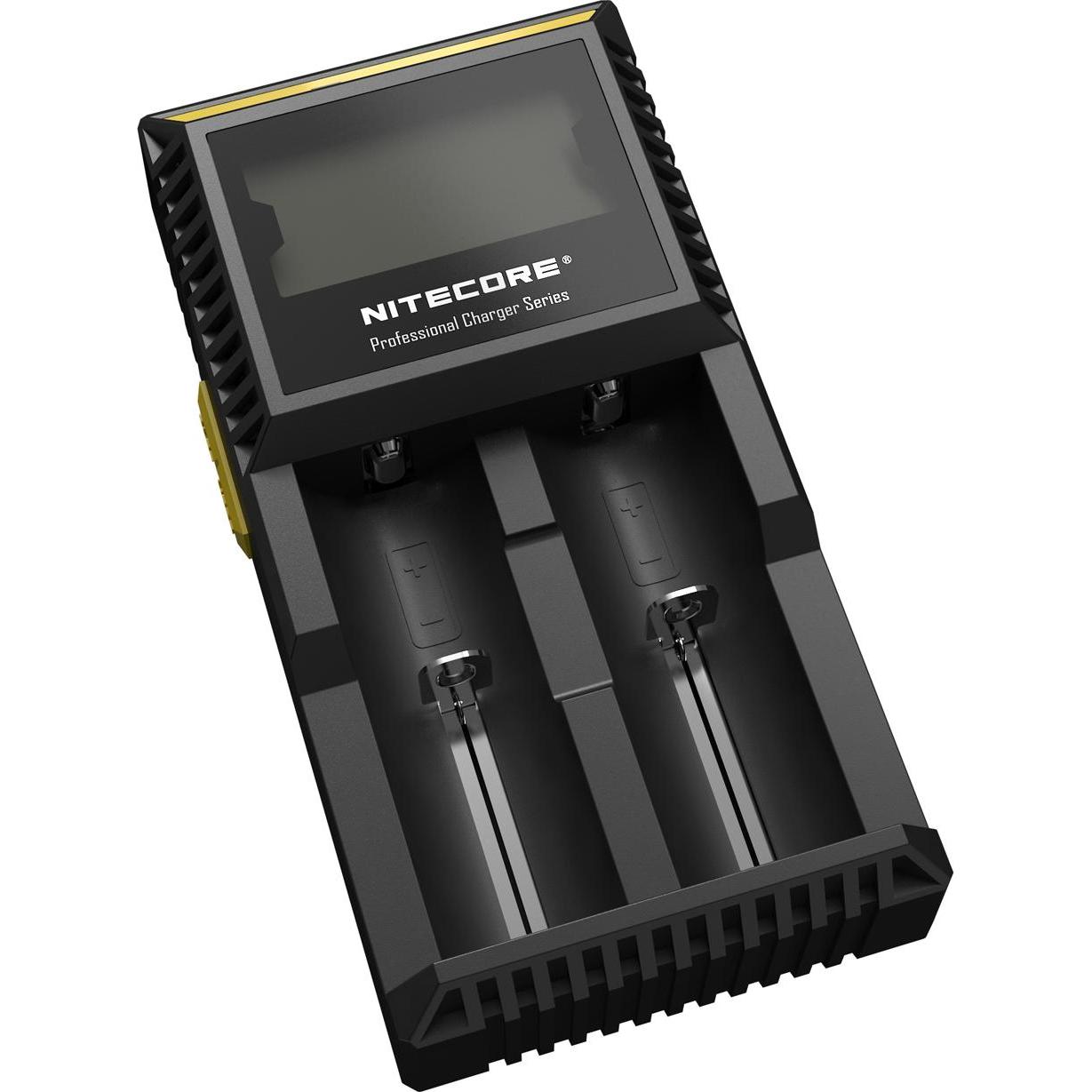 Nitecore Digicharger D2 (1 pz., 14500, 16340, 18650, Accumulatore di carica elettrica), Caricabatterie