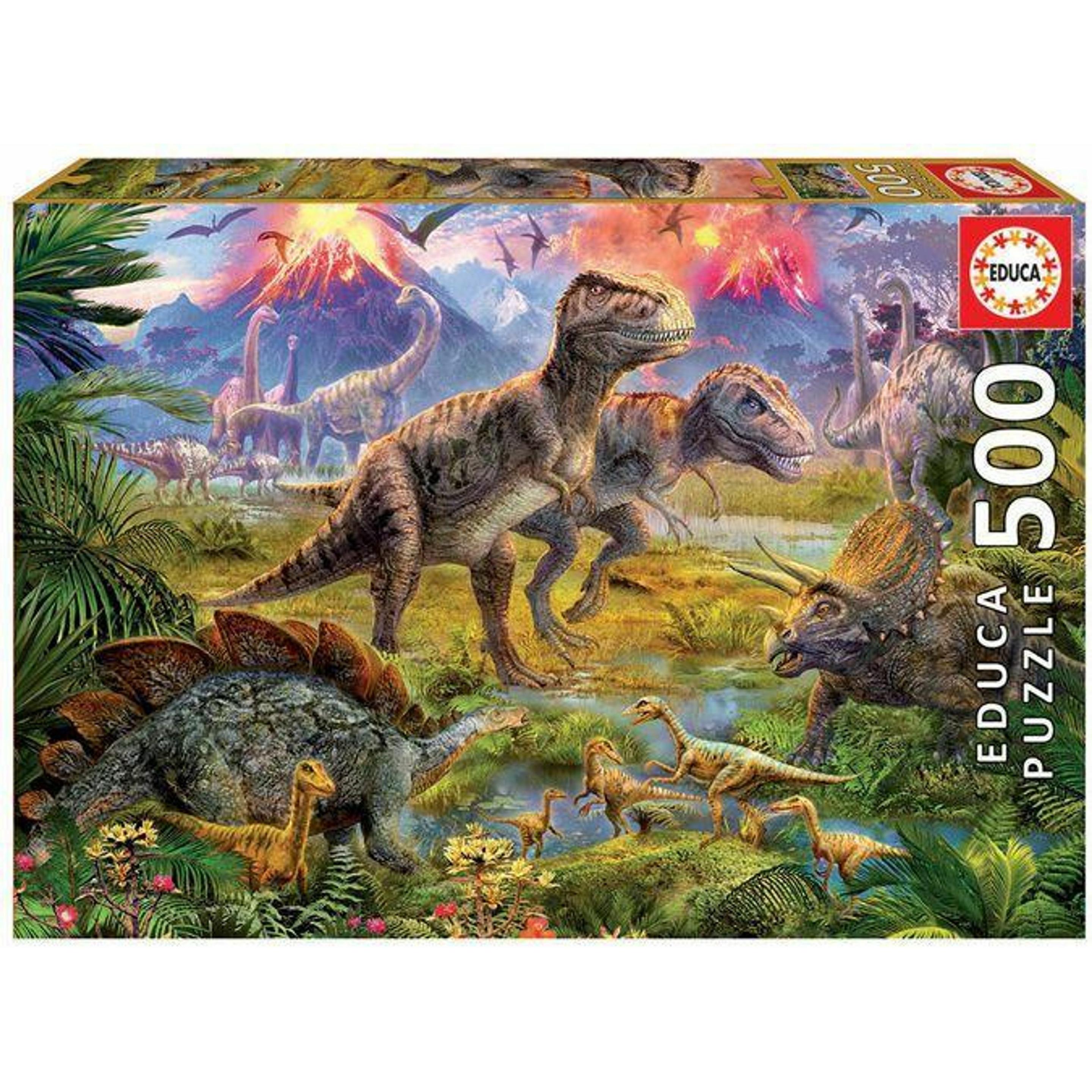 Educa Incontro tra Dinosauri: Puzzle da 500 Pezzi