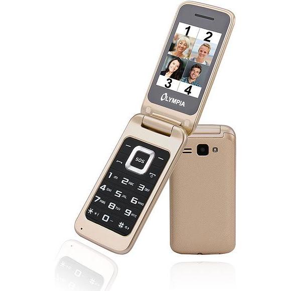 Olympia Luna 2G (2.40", 2G), Cellulare con tasti, Oro