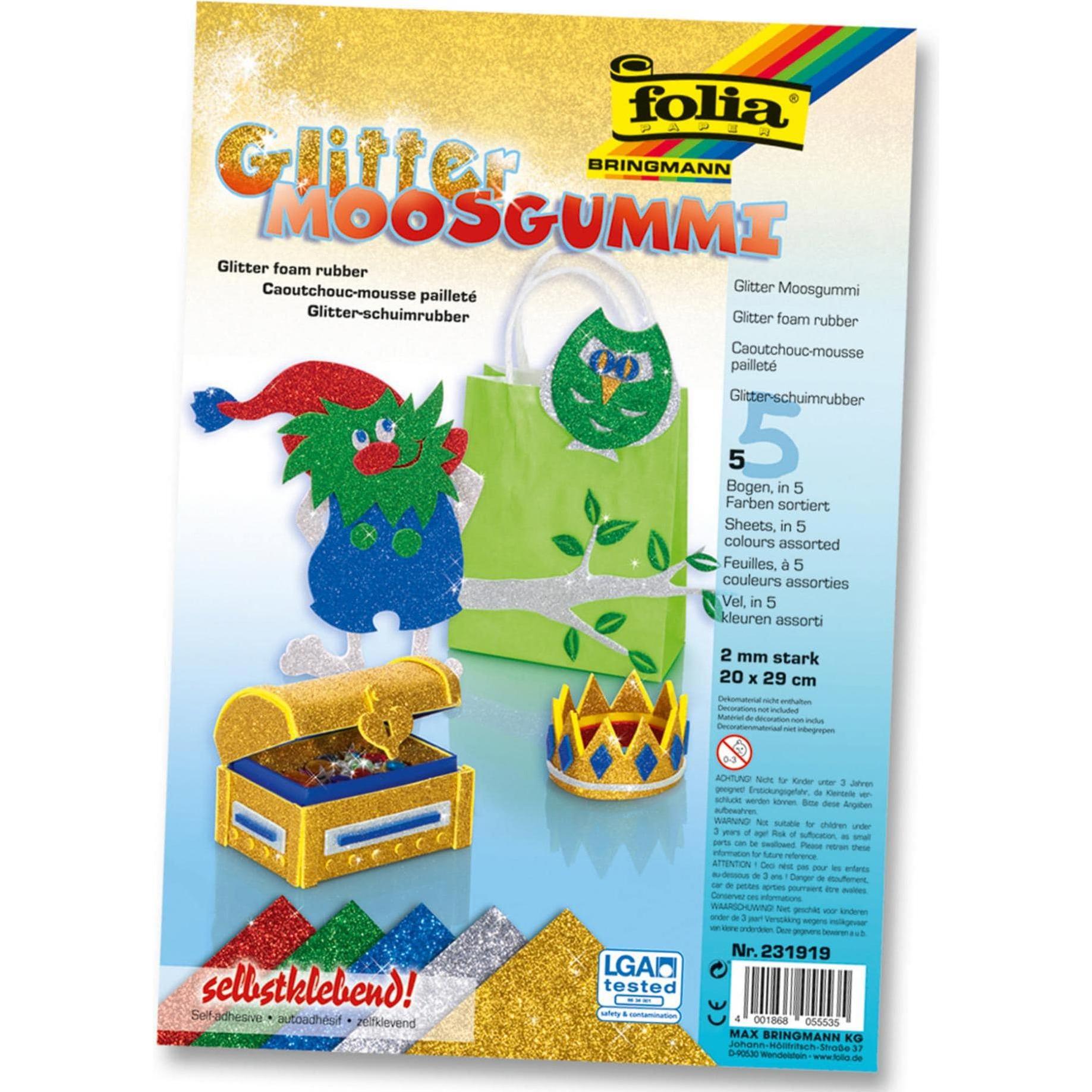 Folia Gommapiuma Glitterata - Set Artigianale