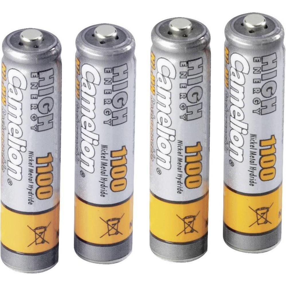 Camelion Ricaricabile Accu (4 pz., AAA, 1100 mAh), Batterie + pile