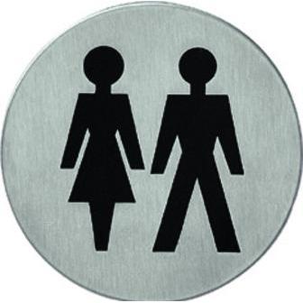 Intersteel: Segno Informativo per Bagni Femminili in Acciaio Inossidabile