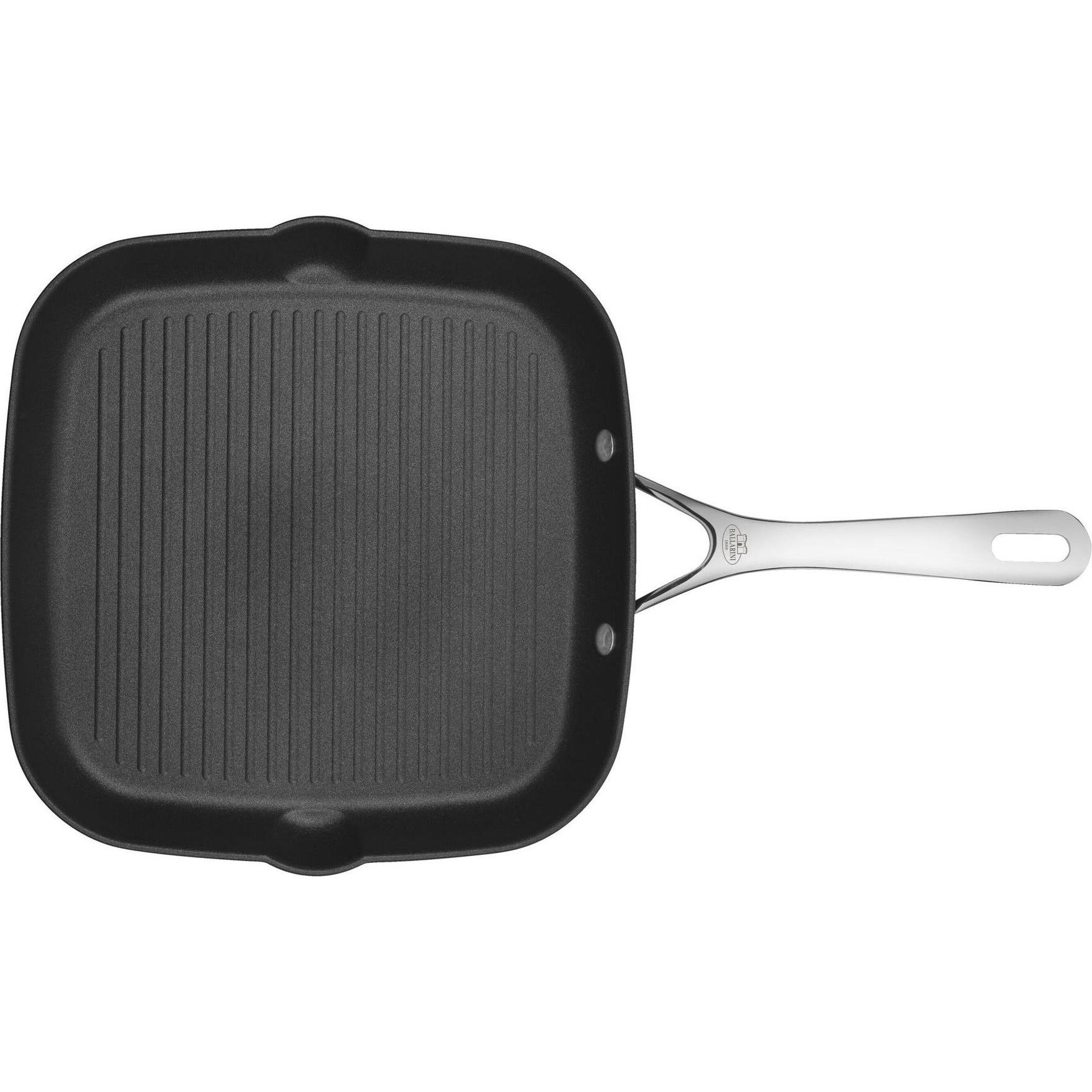 Ballarini Alba Grill Pan, 28x28cm: Padella + Pentola, Colore Nero