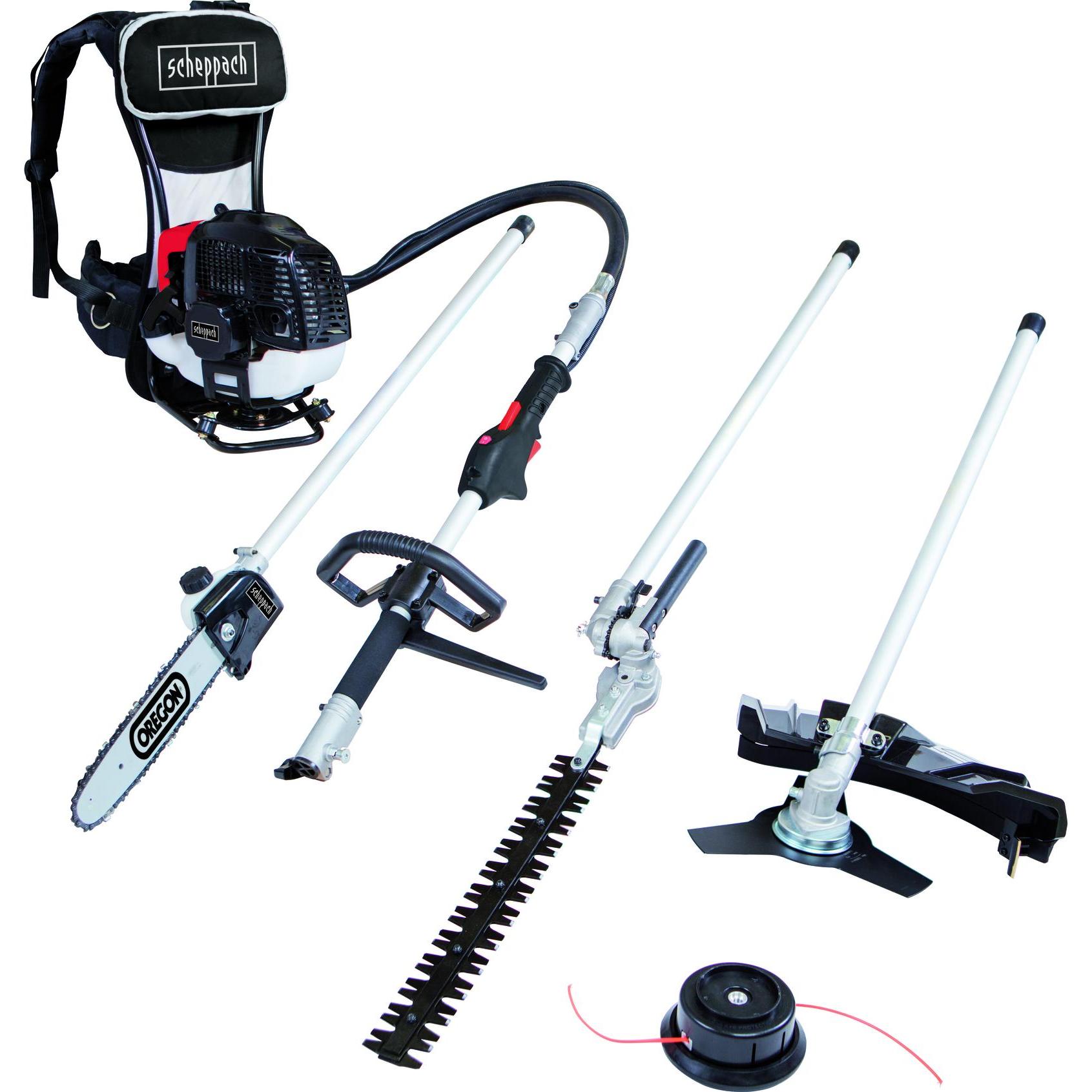 Scheppach MFh5300-4bp: Decespugliatore 4in1 con Lama per Metalli