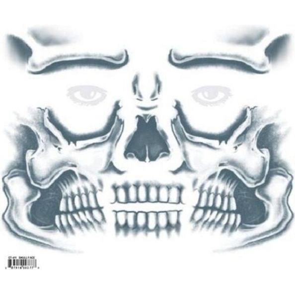 Chaks: Tatuaggi Adesivi Teschio Zombie - Facili da Usare