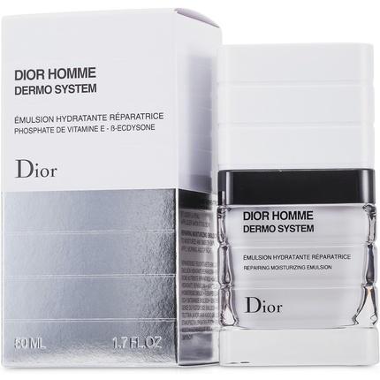 Dior, Crema viso, Homme Dermo System Emulsione Idratante (50 ml, Crema 24h)