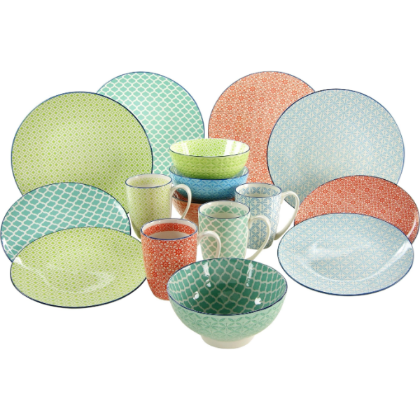 CreaTable, Set di Stoviglie, Mediterraneo (16 Pezzo/i)