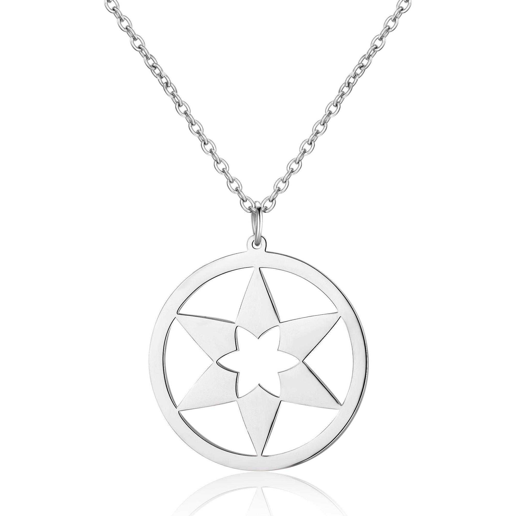 Ailoria: Collana in Acciaio Inossidabile con Ciondolo Stella