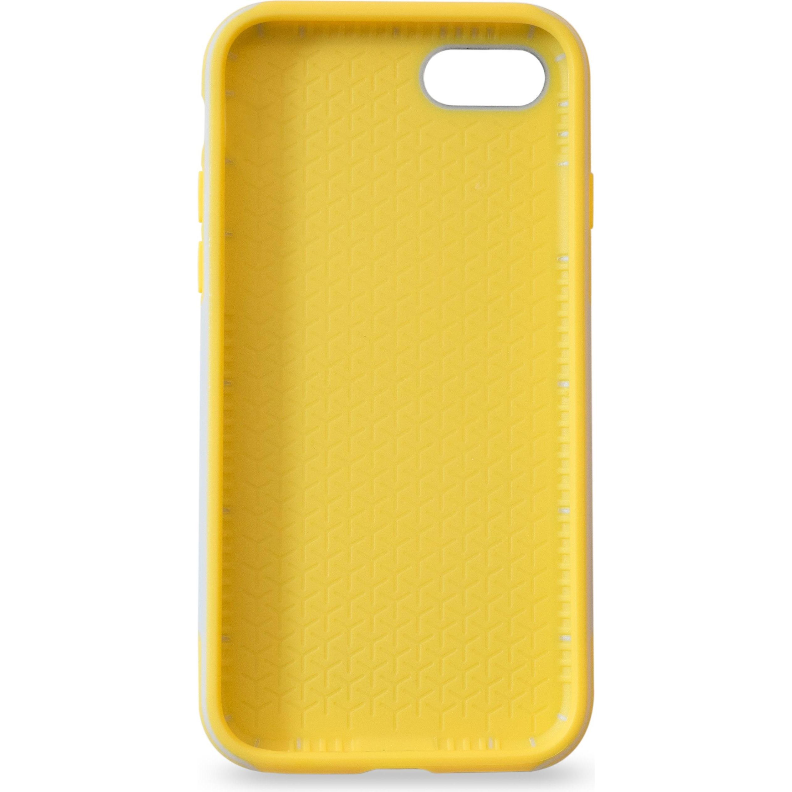 KMP Protezione (Apple iPhone 8), Cover smartphone, Grigio, Giallo