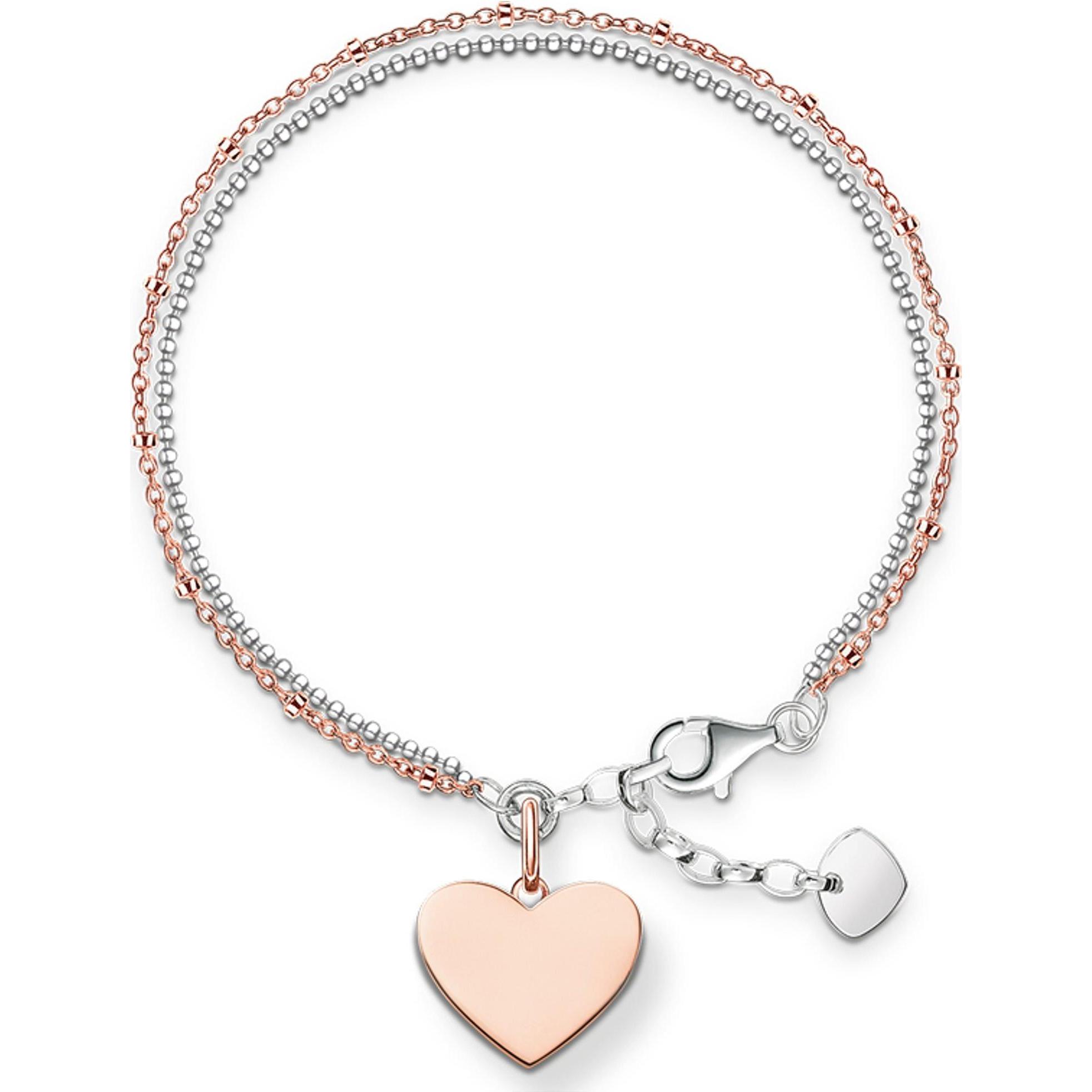 Thomas Sabo: Bracciale Cuore (19,50 cm) in Argento 925