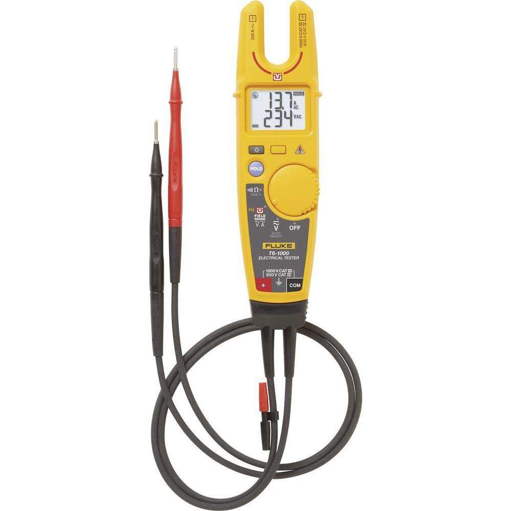 Fluke T6-1000: Multimetro con Pinza Aperta (CAT III 1000V, CAT IV 600V)