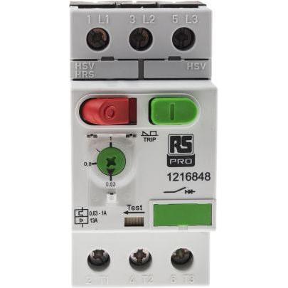 RS PRO Interruttore di Protezione Motore MS32-1