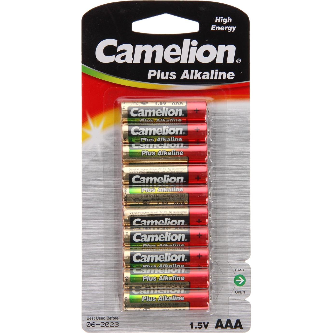 Camelion Micro batteria (AAA) Alcalina-Ma (10 pz., AAA, 1250 mAh), Batterie + pile