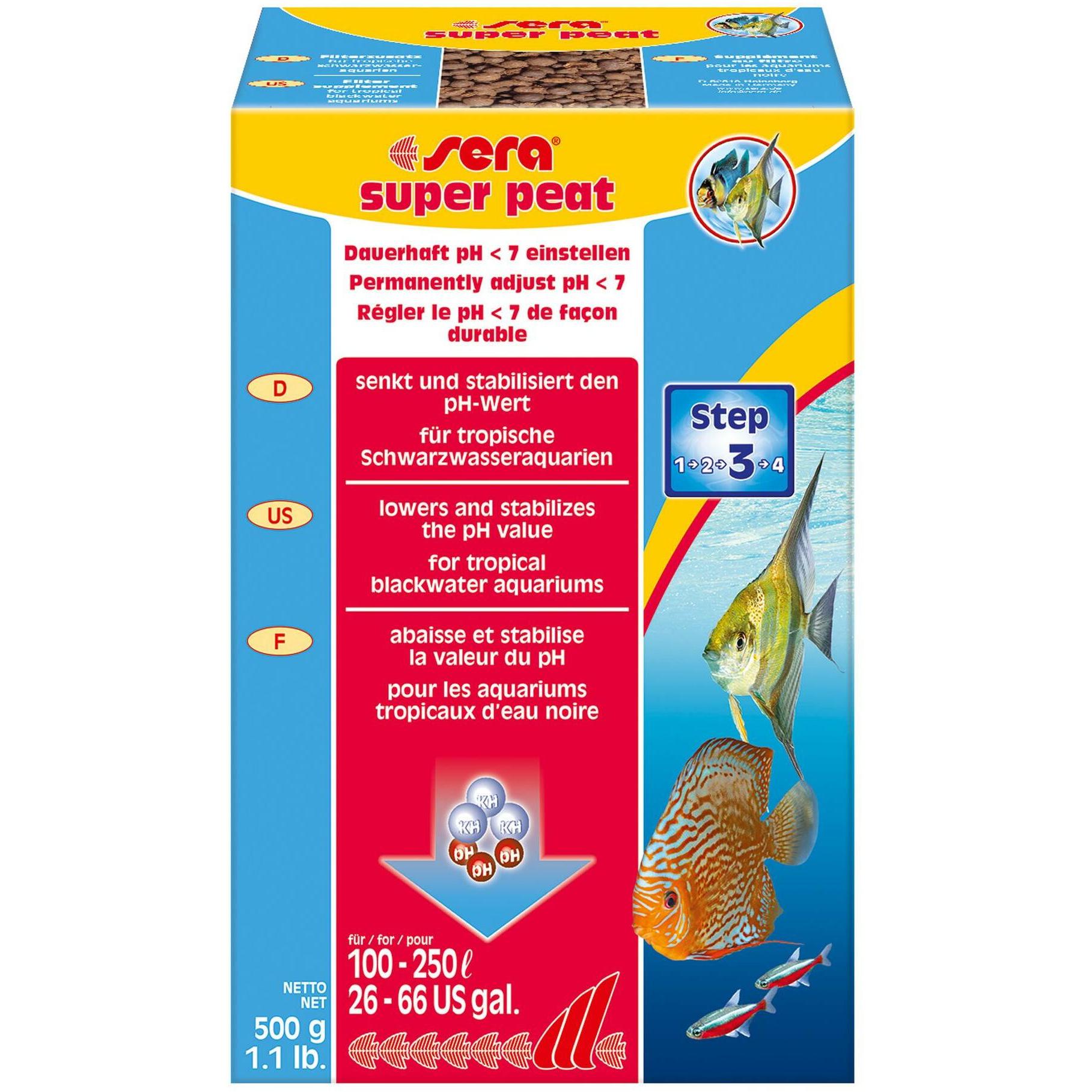 Sera Granulato di Torba Nera (250 l, Acqua Dolce), Filtro per Acquario