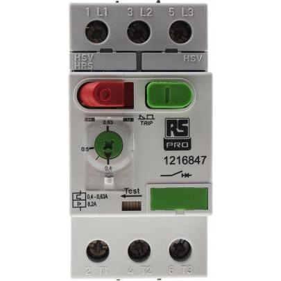 RS PRO Interruttore Motore MS32-0.63 - Protezione Elettrica