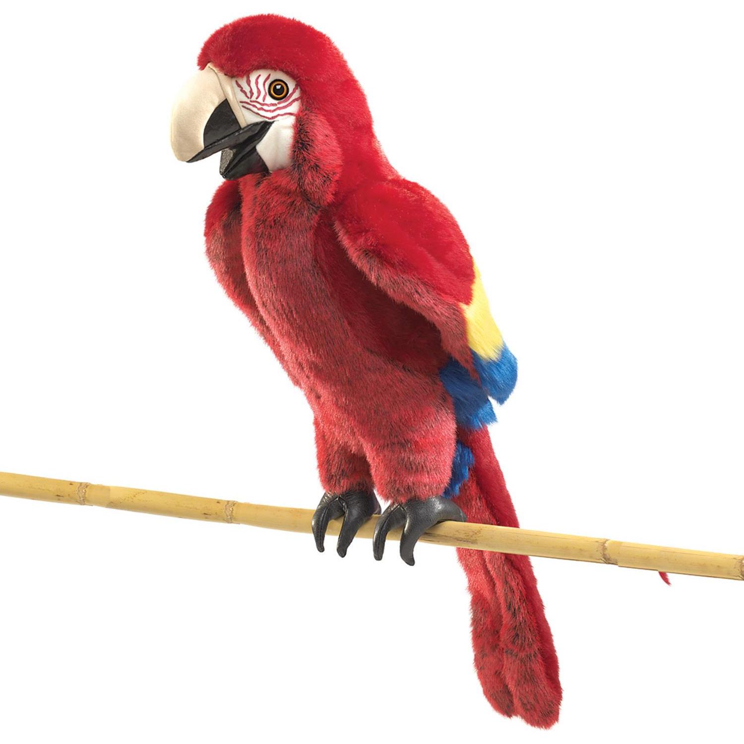 Folkmanis Macaw: l'ara rosso scuro per un apprendimento divertente