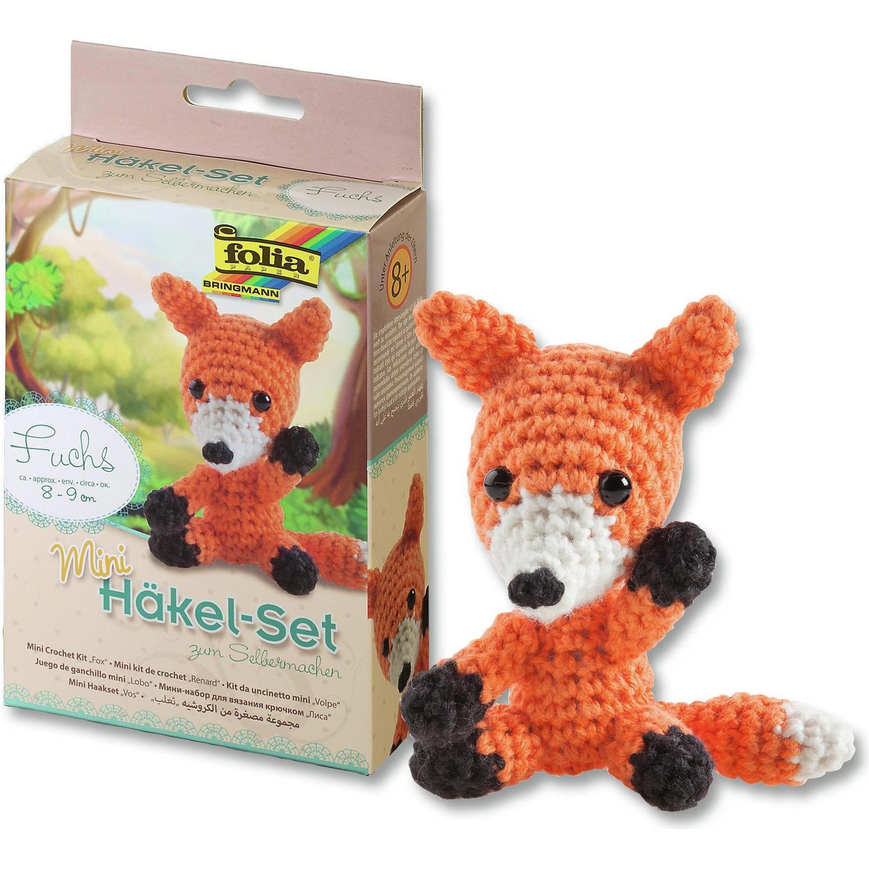 Folia Mini Set Uncinetto Volpe: Kit Creativo Multicolore