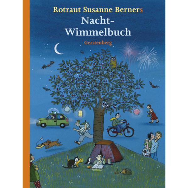 Nacht-Wimmelbuch, Libro per bambini di Rosso Signora Susanne Berner