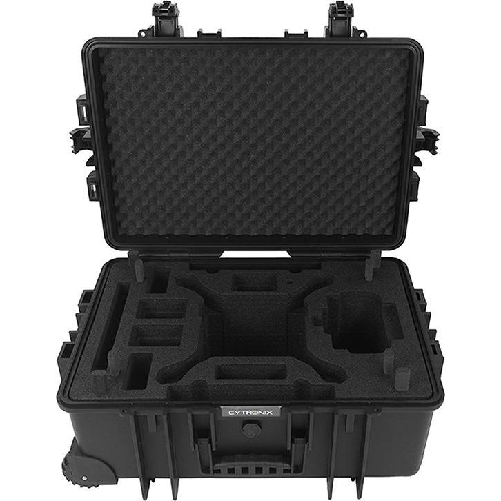 Cytronix Custodia rigida per il trasporto di ruote DJI Phantom 4 (Custodia per drone, DJI Fantasma 4), Borsa per droni RC, Nero