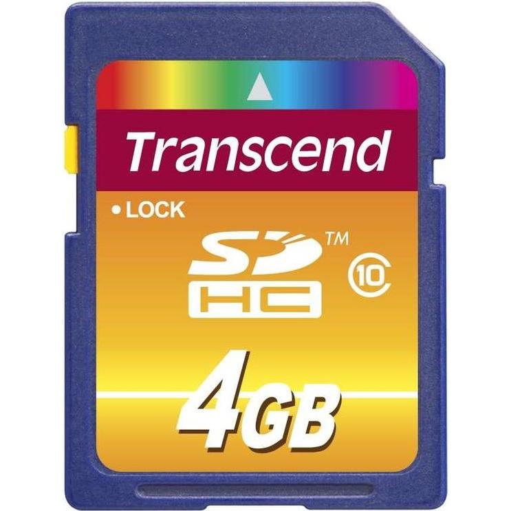 Transcend SDHC 200x (4 GB, SDHC, U1, UHS-I), Scheda di memoria, Blu